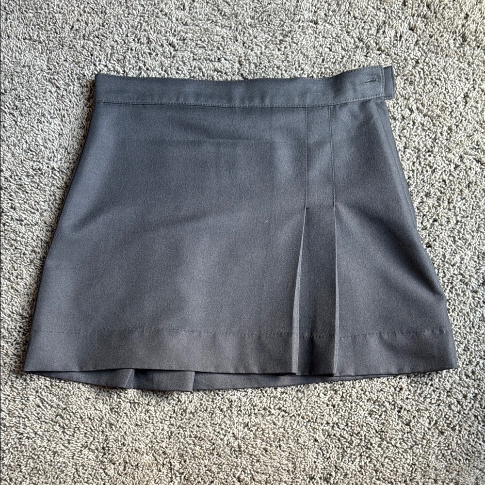 Elegant Charcoal A-Line Skirt